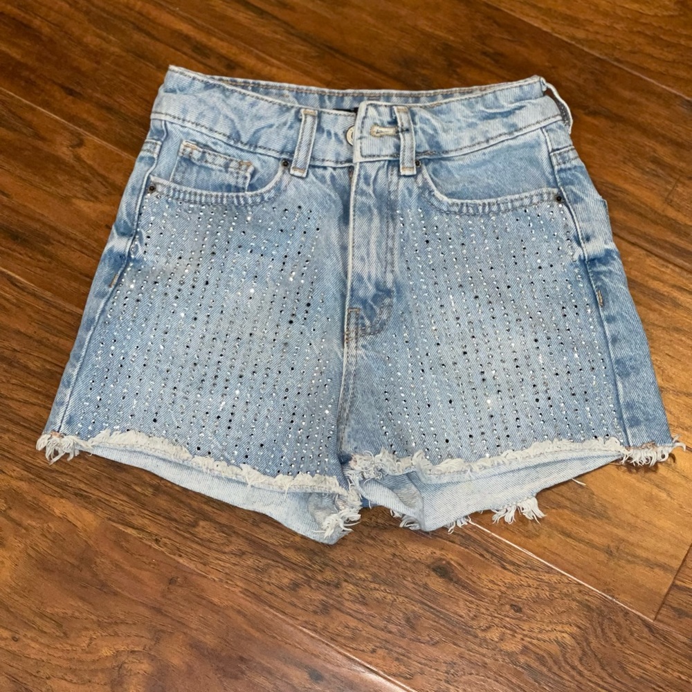 Rhinestone shorts